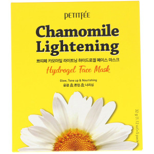 Petitfee, Chamomile Lightening, Hydrogel Face Mask, 5 Pack, 1.12 oz (32 g) Each