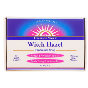 3 PACK of Heritage Store, Witch Hazel Handmade Soap, 3.5 oz (100 g)