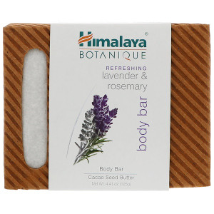 3 PACK of Himalaya, Botanique, Body Bar, Refreshing Lavender & Rosemary, 4.41 oz (125 g)