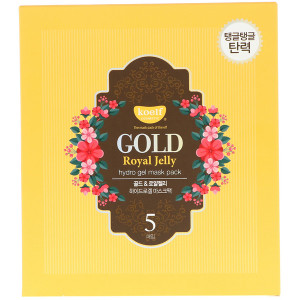 Koelf, Gold Royal Jelly Hydro Gel Mask Pack, 5 Masks, 30 g Each
