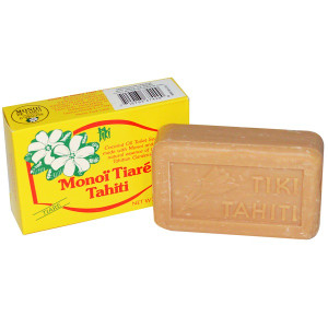 3 PACK of Monoi Tiare Tahiti, Coconut Oil Soap, Tiare (Gardenia) Scented, 4.55 oz (130 g)