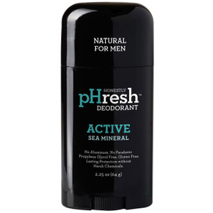 3 PACK of Honestly pHresh Prebiotic Natural Deodorant Active Sea Mineral -- 2.25 oz