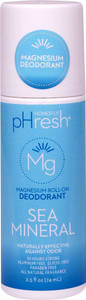3 PACK of Honestly pHresh Magnesium Roll On Deodorant Sea Mineral -- 2.5 fl oz