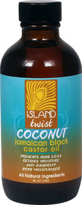 3 PACK of Island Twist Jamaican Black Castor Oil Coconut -- 4 fl oz