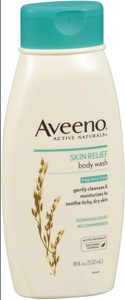 3 PACK of Aveeno Skin Relief Body Wash -- 18 fl oz