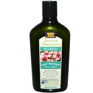 Avalon Organics, Shampoo, Scalp Treatment, Tea Tree, 11 fl oz (325 ml)