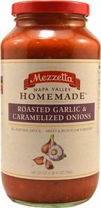 3 PACK of Mezzetta Napa Valley Homemade Pasta Sauce Roasted Garlic & Caramelized Onions -- 25 oz