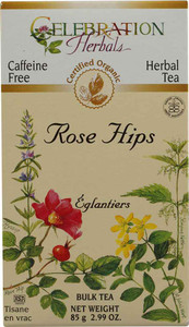 3 PACK of Celebration Herbals Organic Rose Hips Bulk Tea Caffeine Free -- 2.99 oz