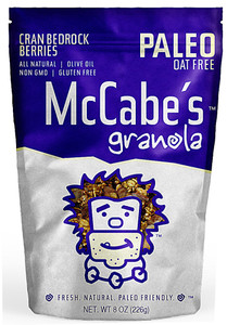3 PACK of McCabes Granola Paleo Friendly Gluten Free Cran Bedrock Berries -- 8 oz