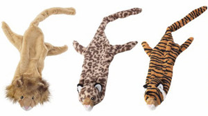 3 PACK of Ethical Pet Products Mini Skinneeez Jungle Cat -- 1 Toy