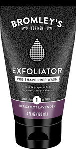 3 PACK of Bromleys Exfoliator Pre-Shave Prep Wash Bergamot Lavender -- 4 fl oz
