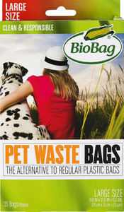 3 PACK of Biobag Pet Waste Bags Large -- 35 Bags