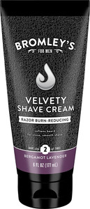 3 PACK of Bromleys For Men Velvety Shave Cream - Bergamot Lavender -- 6 fl oz