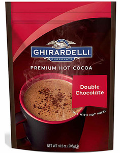 3 PACK of Ghirardelli Premium Hot Cocoa Double Chocolate -- 10.5 oz