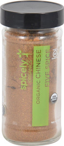 3 PACK of Spicely Organics Chinese Five Spice Jar -- 1.8 oz