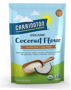 3 PACK of Carrington Farms Organic Coconut Flour -- 15 oz