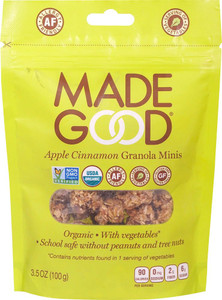 3 PACK of MadeGood Apple Cinnamon Granola Minis -- 3.5 oz
