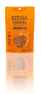 3 PACK of Biena Chickpea Snacks Habanero -- 5 oz