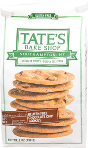 3 PACK of Tates Bake Shop Gluten Free Cookies Chocolate Chip -- 7 oz