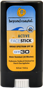 3 PACK of Beyond Coastal Active Face Stick Sunscreen SPF 30 -- 0.5 oz