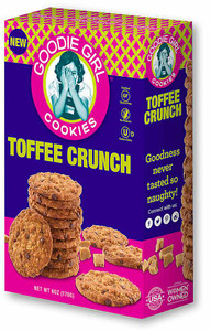 3 PACK of Goodie Girl Gluten Free Cookies Toffee Crunch -- 6 oz