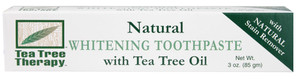 Tea Tree Therapy, Natural Whitening Toothpaste, with Tea Tree Oil, 3 oz (85 g) (Discontinued Item)