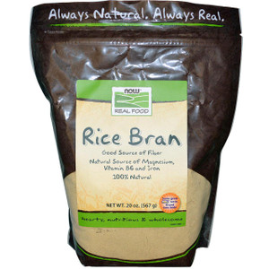 Now Foods, Real Food, Stabilized Rice Bran, 20 oz (567 g)