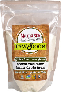 3 PACK of Namaste Foods Raw Goods Brown Rice Flour Gluten Free -- 24 oz