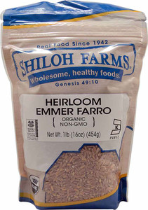 3 PACK of Shiloh Farms Organic Heirloom Emmer Farro -- 16 oz