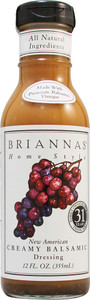 3 PACK of Briannas Home Style New American Dressing Creamy Balsamic -- 12 fl oz