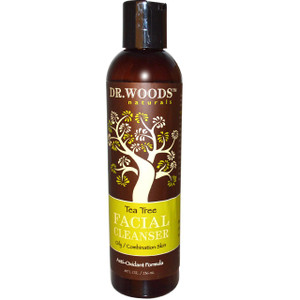 3 PACK of Dr. Woods, Facial Cleanser, Tea Tree, 8 fl oz (236 ml)