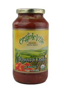 3 PACK of Organicville Organic Pasta Sauce Gluten Free Tomato Basil -- 24 oz
