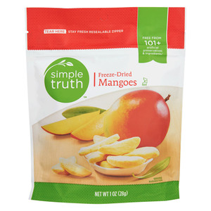 3 PACK of Simple Truth Freeze-Dried Mangos -- 1 oz