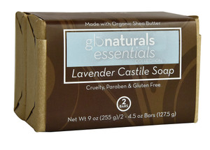 3 PACK of Vitaco - Glonaturals Essentials Collection Castile Soap Lavender -- 2 - 4.5 oz Bars