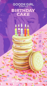 3 PACK of Goodie Girl Cookies Birthday Cake -- 10.5 oz
