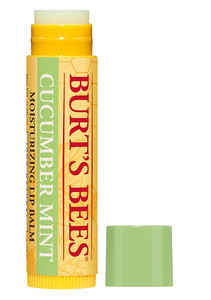 3 PACK of Burts Bees 100% Natural Moisturizing Lip Balm Cucumber Miint with Beeswax -- 0.15 oz