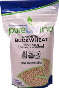 3 PACK of Pure Living Organic Buckwheat Sprouted -- 1 lb