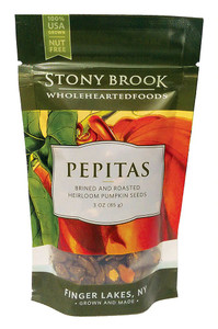 3 PACK of Stony Brook Roasted Pumpkin Seeds Pepitas Gluten Free Original -- 3 oz