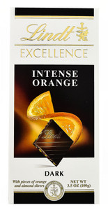 3 PACK of Lindt Excellence Chocolate Bar Dark Intense Orange -- 3.5 oz