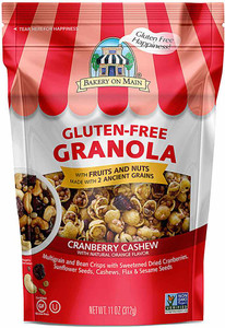 3 PACK of Bakery On Main Gluten Free Granola Cranberry Orange Cashew -- 12 oz