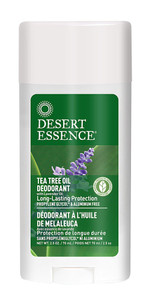 3 PACK of Desert Essence, Deodorant, Tea Tree Oil, 2.5 oz (70 ml)