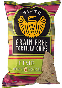 3 PACK of Siete Grain Free Tortilla Chips Gluten Free Lime -- 5 oz