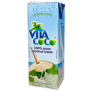 3 PACK of Vita Coco Pure Coconut Water -- 33.8 fl oz