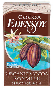 3 PACK of Eden Foods Organic Edensoy Soymilk Cocoa -- 32 fl oz