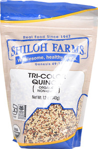 3 PACK of Shiloh Farms Organic Tri-Color Quinoa -- 12 oz
