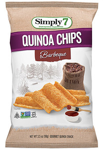 3 PACK of Simply 7 Quinoa Chips Gluten Free Barbeque -- 3.5 oz
