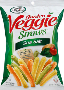 3 PACK of Sensible Portions Garden Veggie Straws Gluten Free Sea Salt -- 7 oz
