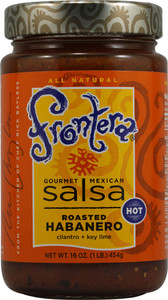 3 PACK of Frontera Gourmet Mexican Salsa Hot Roasted Habanero -- 16 oz