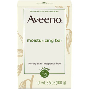 3 PACK of Aveeno, Moisturizing Bar With Nourishing Oat, Fragrance Free, 3.5 oz (100 g)