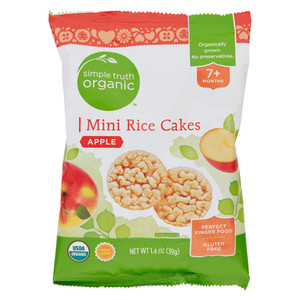 3 PACK of Simple Truth Organic Mini Rice Cakes Apple -- 1.4 oz